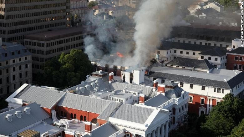 Kiu International Desk: Fire Guts South African Parliament 